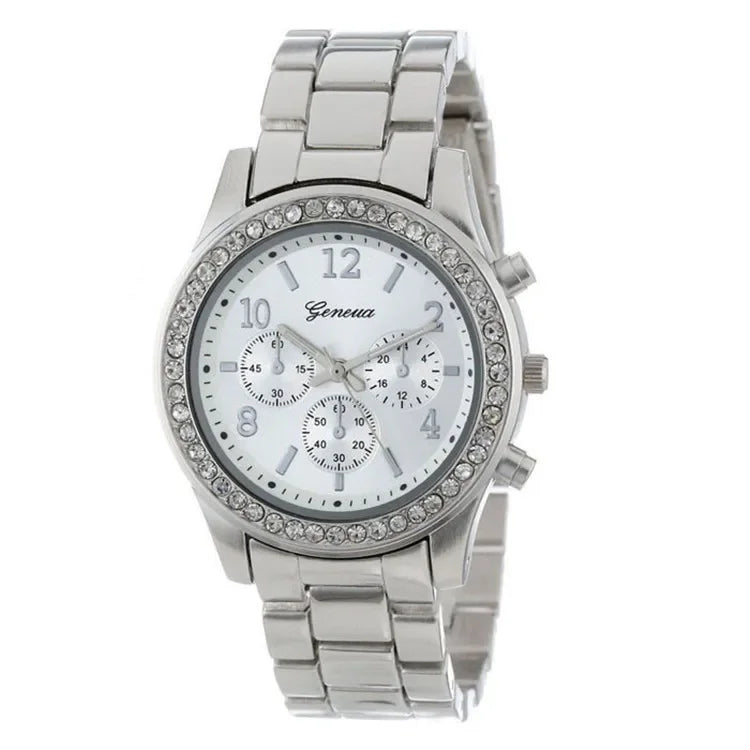 diamond rose gold women's quartz watch, view 4 - MRSLM