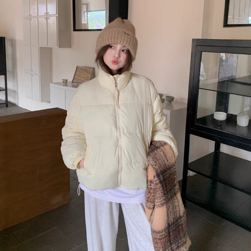 Women's stand-collar puffer jacket, view 7 - MRSLM