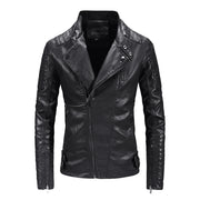 men's fleece-lined PU leather jacket, view 2 - MRSLM
