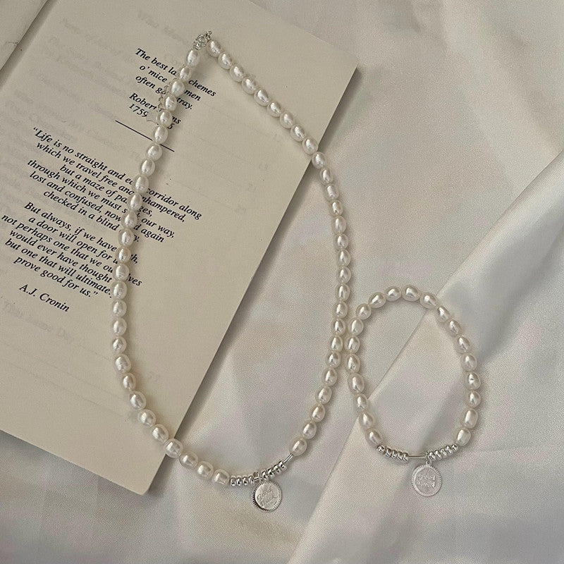 S925 silver pearl lucky necklace, view 6 - MRSLM