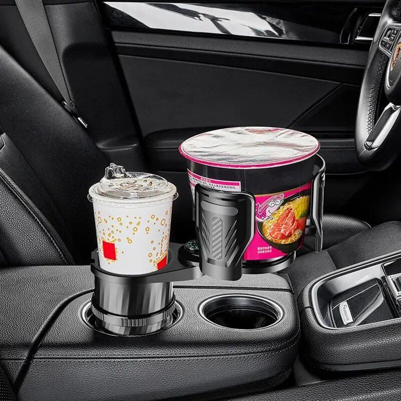 carbon fiber car cup holder with compass, view 6 - MRSLM