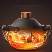 ceramic casserole cooking pot, view 6 - MRSLM