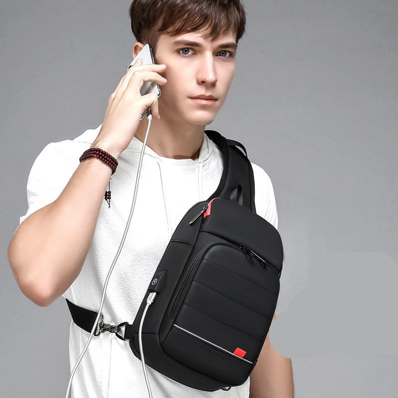 men's Oxford crossbody bag, view 3 - MRSLM