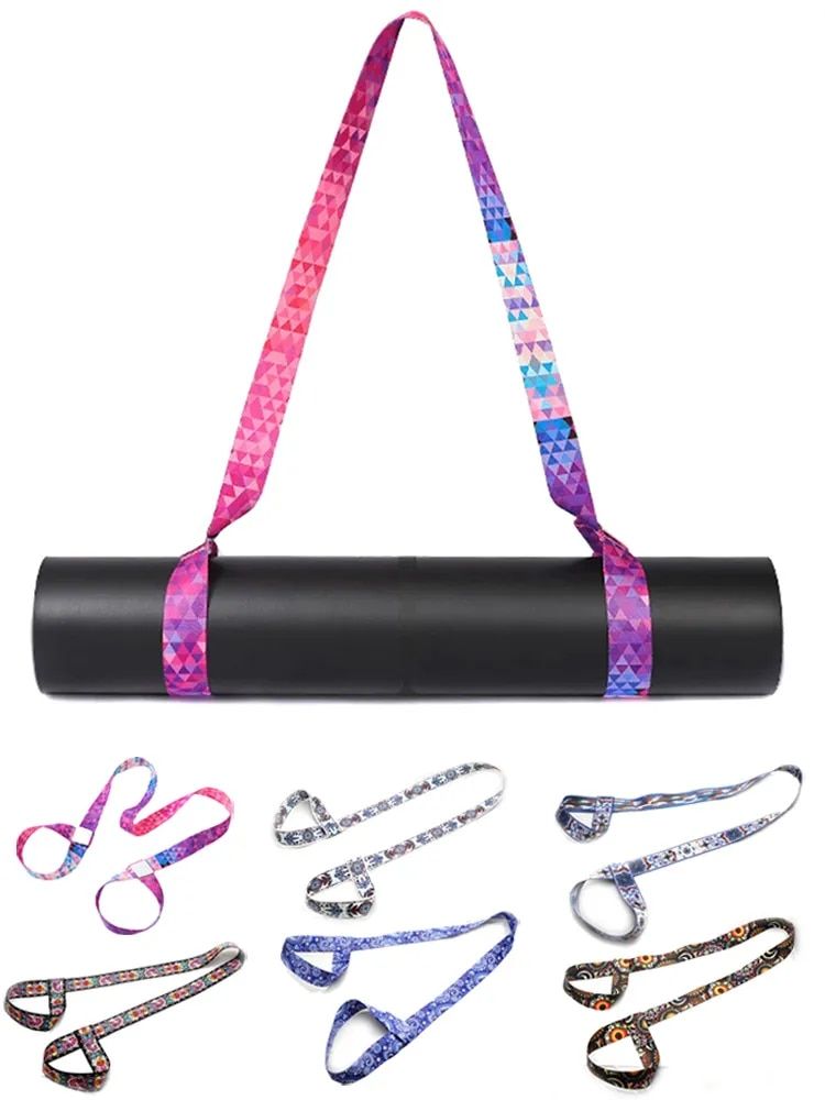 adjustable yoga mat sling strap, view 9 - MRSLM