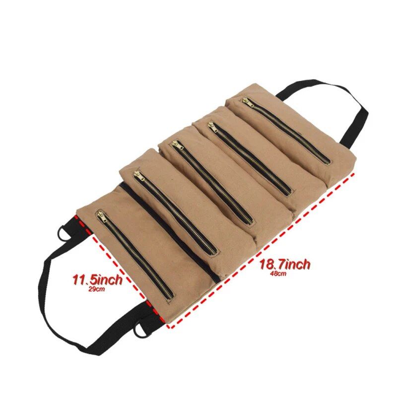 canvas car seat organizer foldable storage bag, view 10 - MRSLM