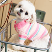 cozy knitted dog sweater, view 6 - MRSLM