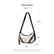 shoulder and crossbody baguette bag, view 15 - MRSLM