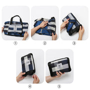 foldable waterproof gym duffel bag, view 5 - MRSLM