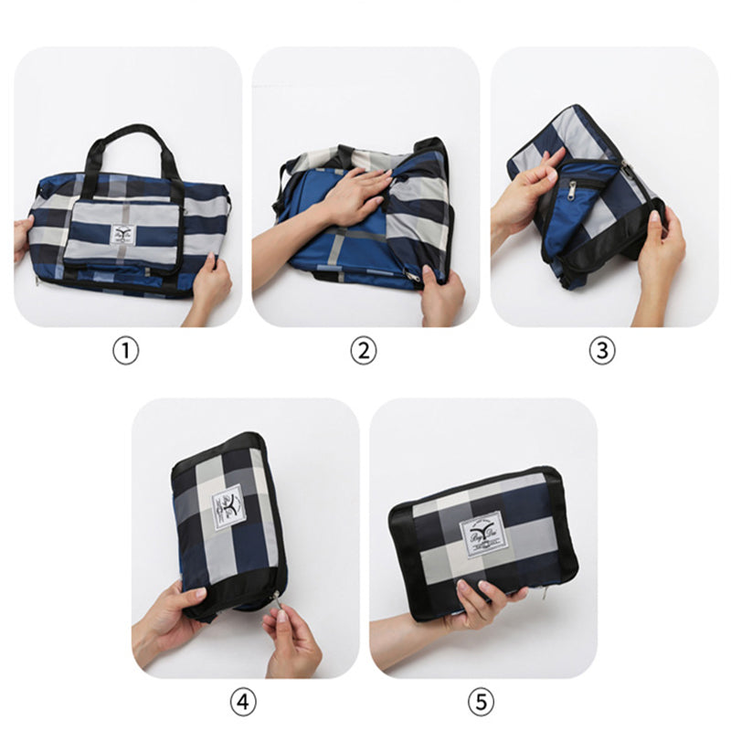 foldable waterproof gym duffel bag, view 5 - MRSLM