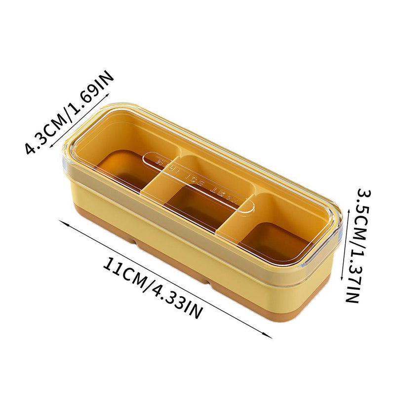 square ice cube tray with lid, view 4 - MRSLM