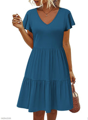 women's pleated layered dress, view 19 - MRSLM