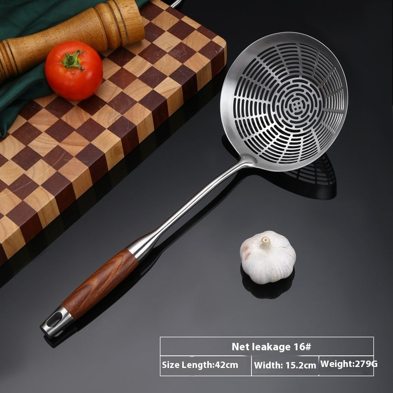 304 stainless steel slotted ladle strainer, view 6 - MRSLM