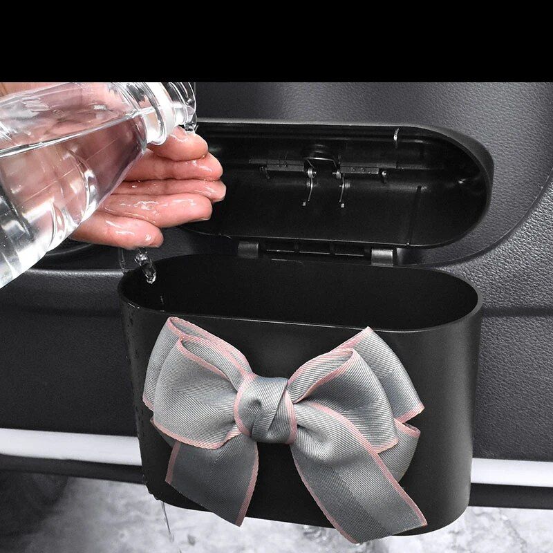 bowknot car hanging trash bin, view 10 - MRSLM