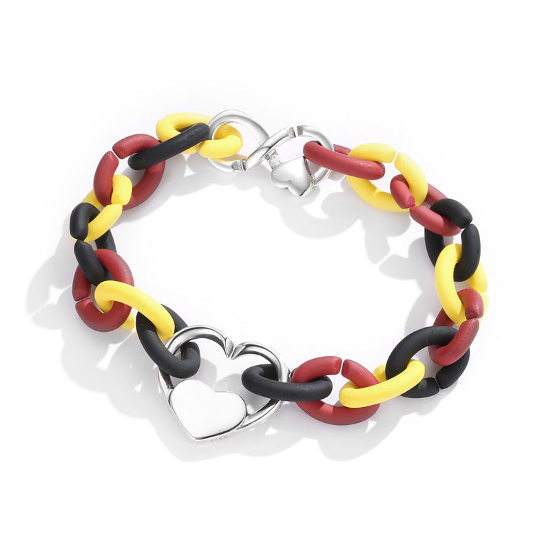 hard rubber silicone resin bracelet, view 4 - MRSLM
