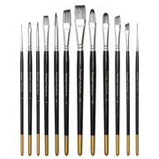 12-piece artist paint brush set - MRSLM