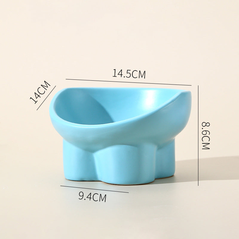ceramic elevated cat and dog bowls, view 12 - MRSLM