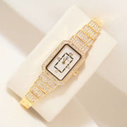 full diamond ladies quartz watch, view 5 - MRSLM