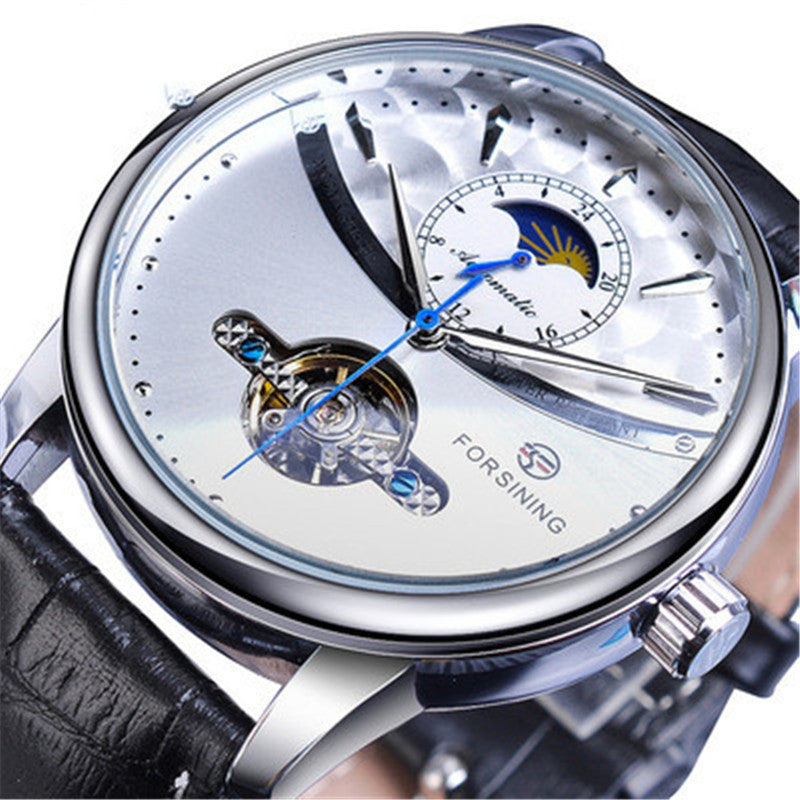 hollow out automatic men's watch, view 5 - MRSLM