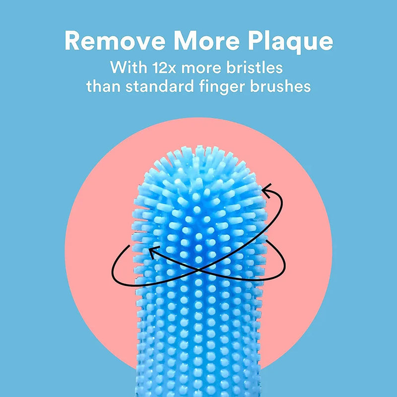 pet finger toothbrush, view 5 - MRSLM