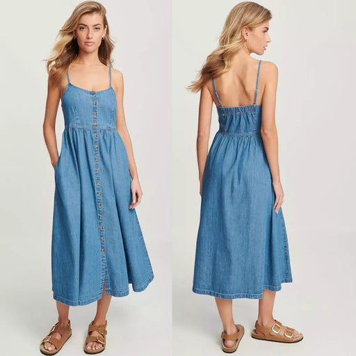 denim suspender dress - MRSLM