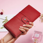 genuine leather long wallet with rfid, view 5 - MRSLM