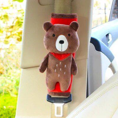 cartoon animal seatbelt cover, view 5 - MRSLM