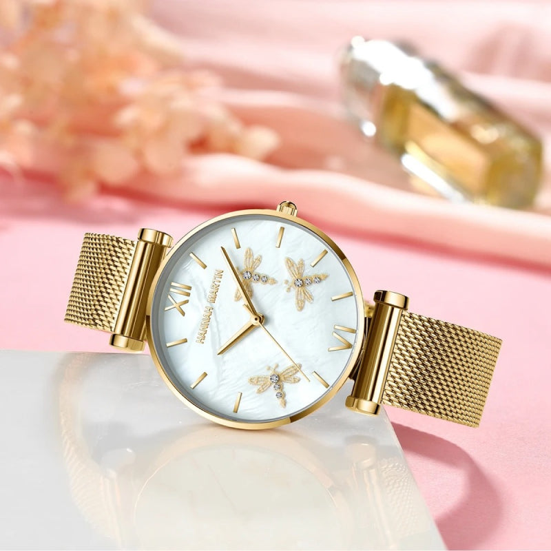 dragonfly design women's watch, view 8 - MRSLM