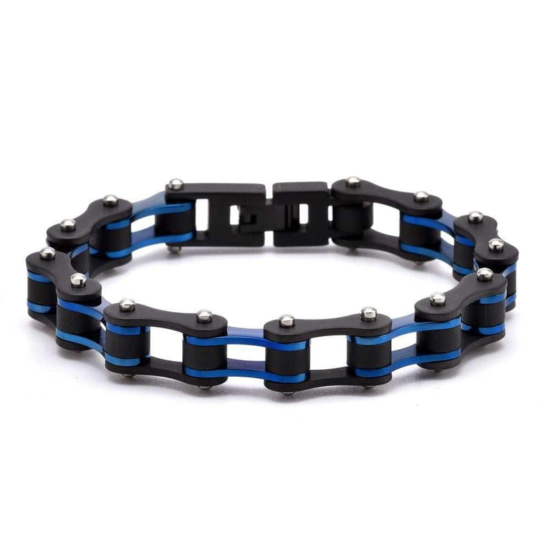 men's titanium steel bicycle chain bracelet, view 9 - MRSLM