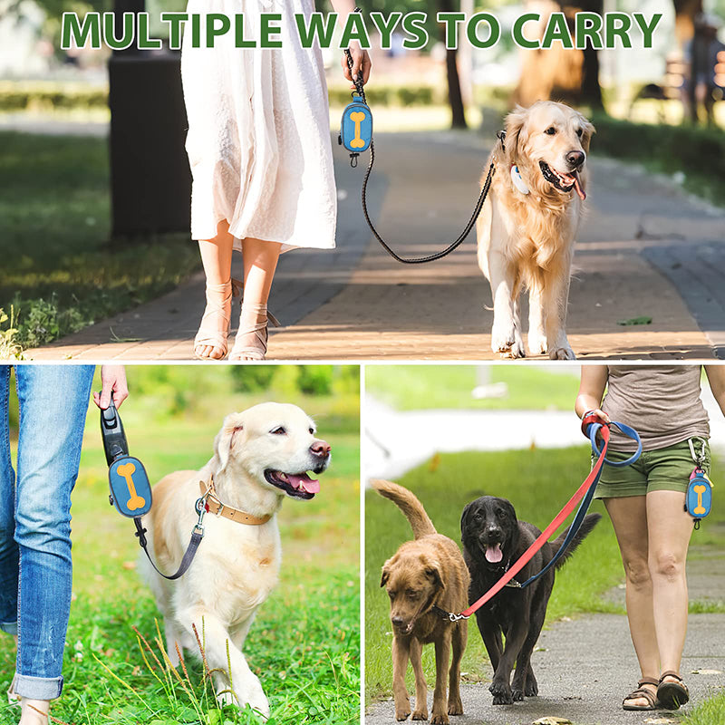 dog poop bag holder for leash, view 8 - MRSLM