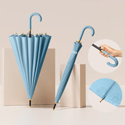 24-rib long handle rain umbrella, view 4 - MRSLM