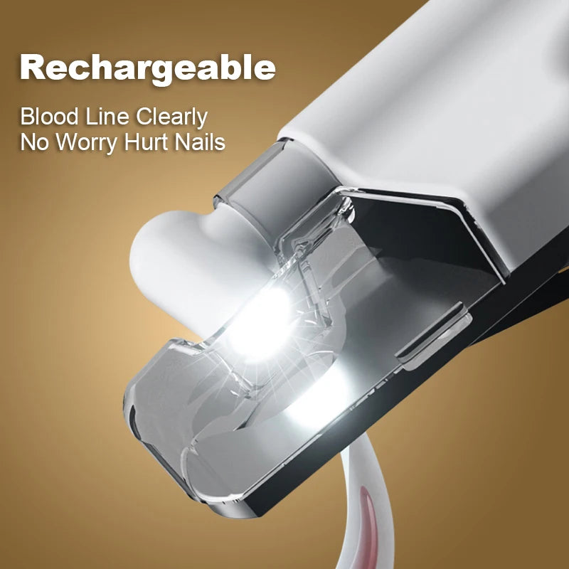 led pet nail clippers with safety light, view 4 - MRSLM