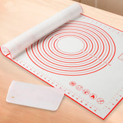 silicone baking mat with dough scraper, view 6 - MRSLM