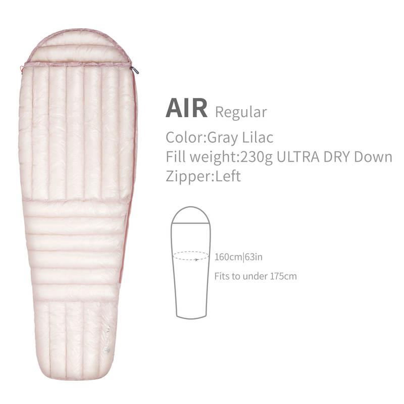 ultra-light 800fp down sleeping bag, view 3 - MRSLM
