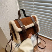 winter plush crossbody bag, view 4 - MRSLM