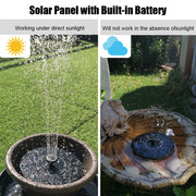 solar-powered floating fountain, view 4 - MRSLM