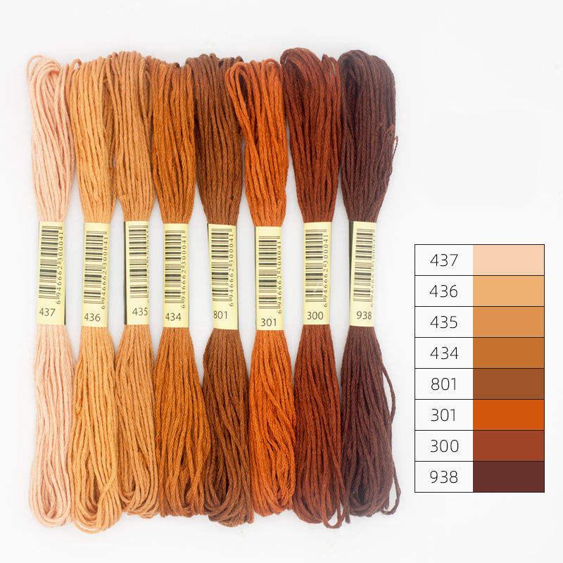 gradient color cross stitch thread, view 3 - MRSLM