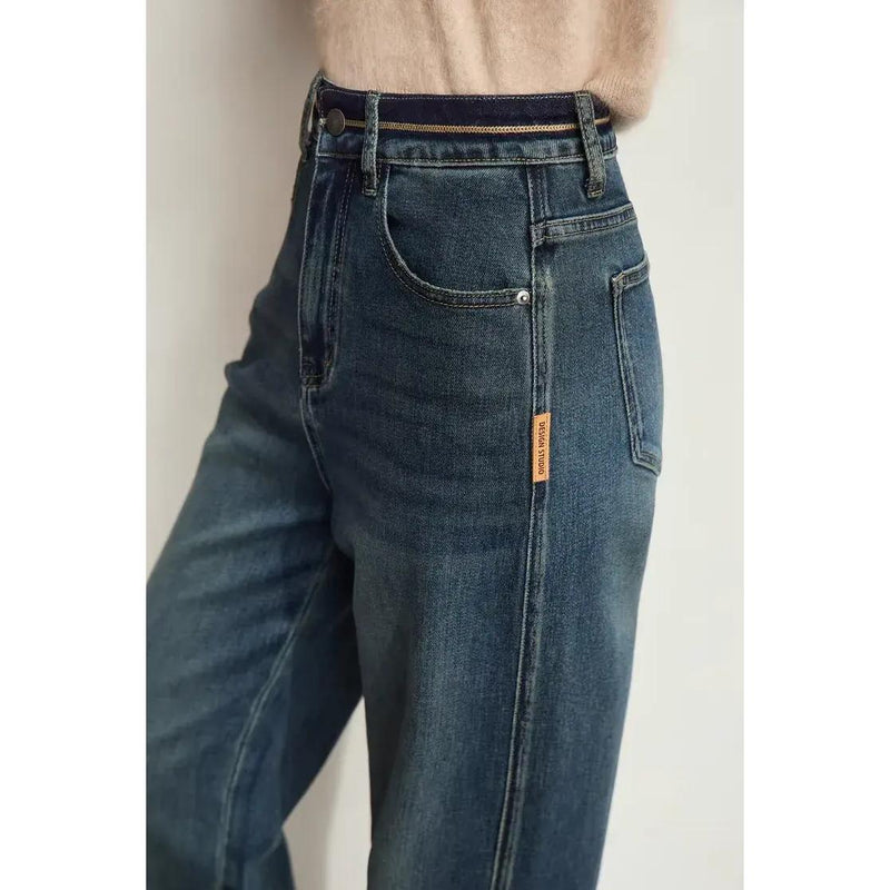 retro wide-leg denim pants, view 6 - MRSLM
