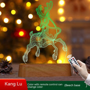 christmas 3d acrylic led night light, view 6 - MRSLM