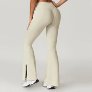 high waist flared yoga pants, view 12 - MRSLM