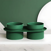 elevated ceramic pet bowls, view 2 - MRSLM