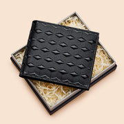 men's genuine leather RFID bifold wallet, view 7 - MRSLM