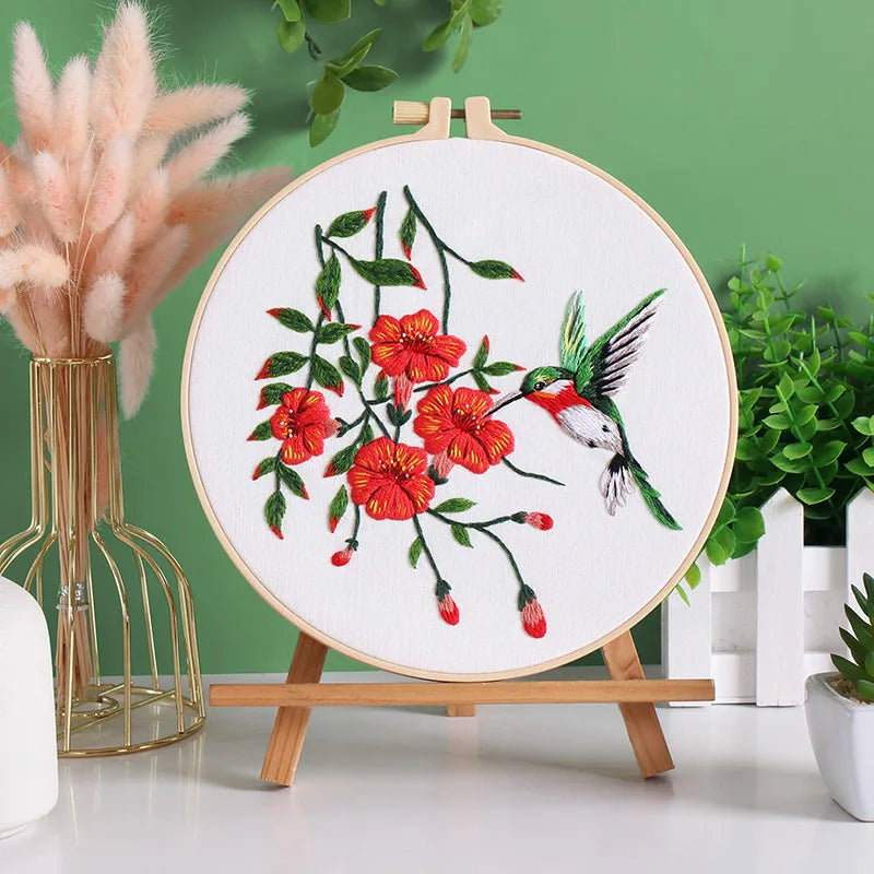 mushroom embroidery kit, view 3 - MRSLM