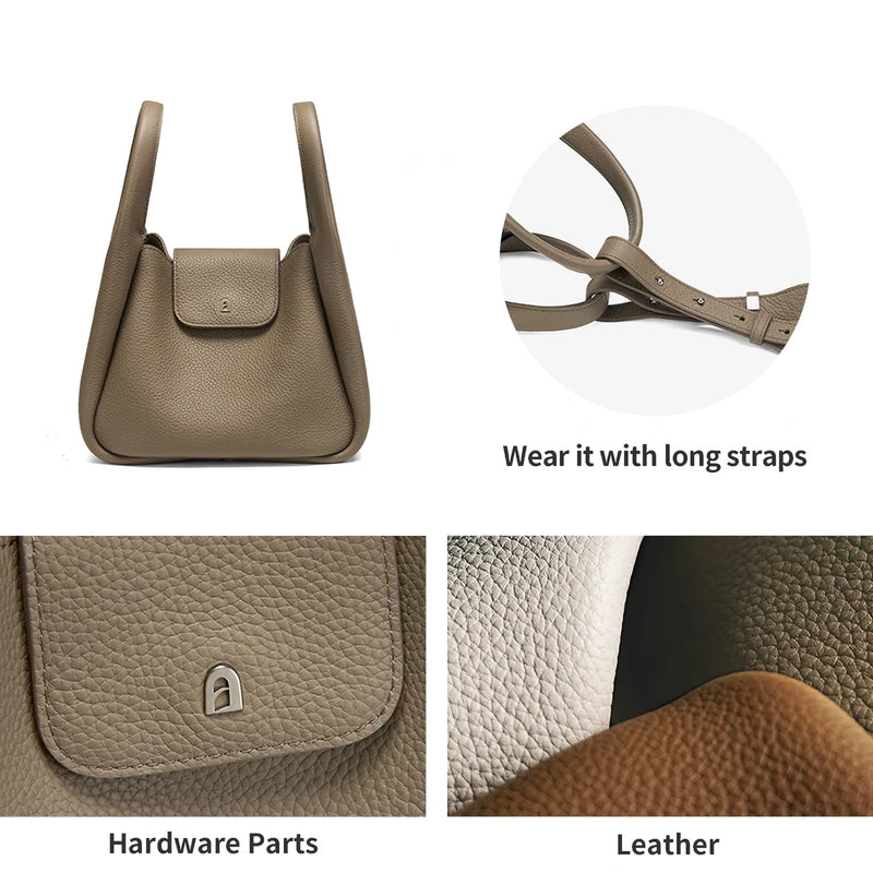 leather crossbody shoulder handbag, view 11 - MRSLM