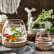 round glass desktop fish tank, view 9 - MRSLM