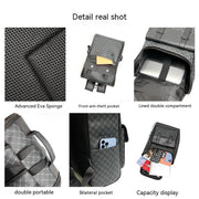 casual pu leather backpack, view 8 - MRSLM