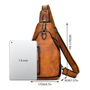 retro cattlehide leather bag, view 5 - MRSLM