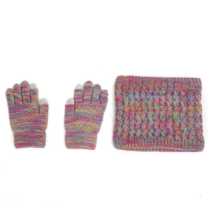 Kids' hat scarf gloves set, view 3 - MRSLM