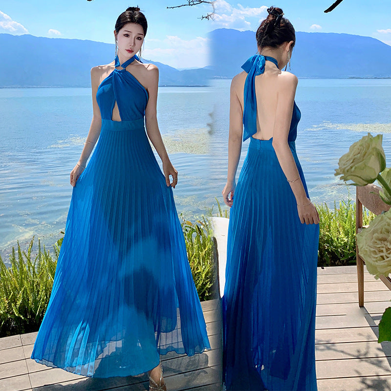 Elegant halter dress, view 4 - MRSLM