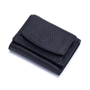 leather mini short wallet for women, view 11 - MRSLM