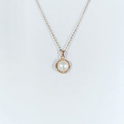 Freshwater pearl 925 silver pendant necklace, view 9 - MRSLM